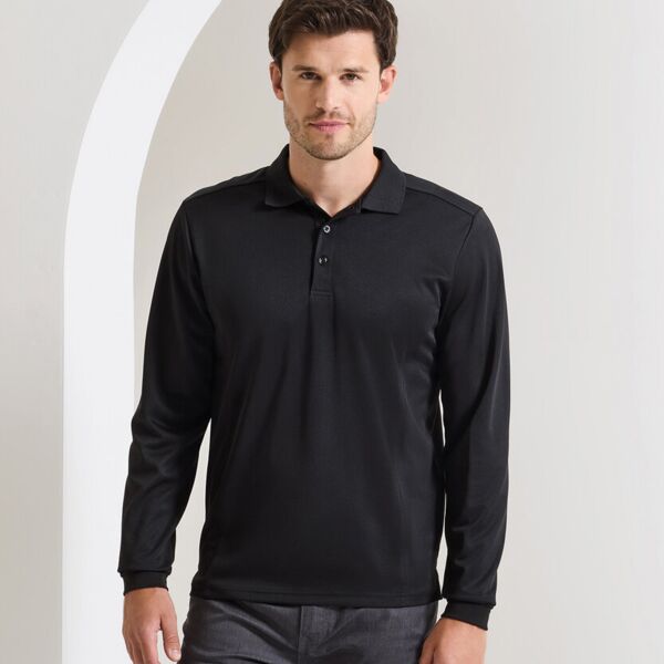 Long sleeve Coolchecker® piqué polo Thumbnail