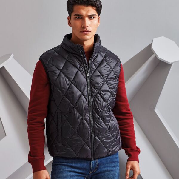 Diamond pane padded gilet Thumbnail